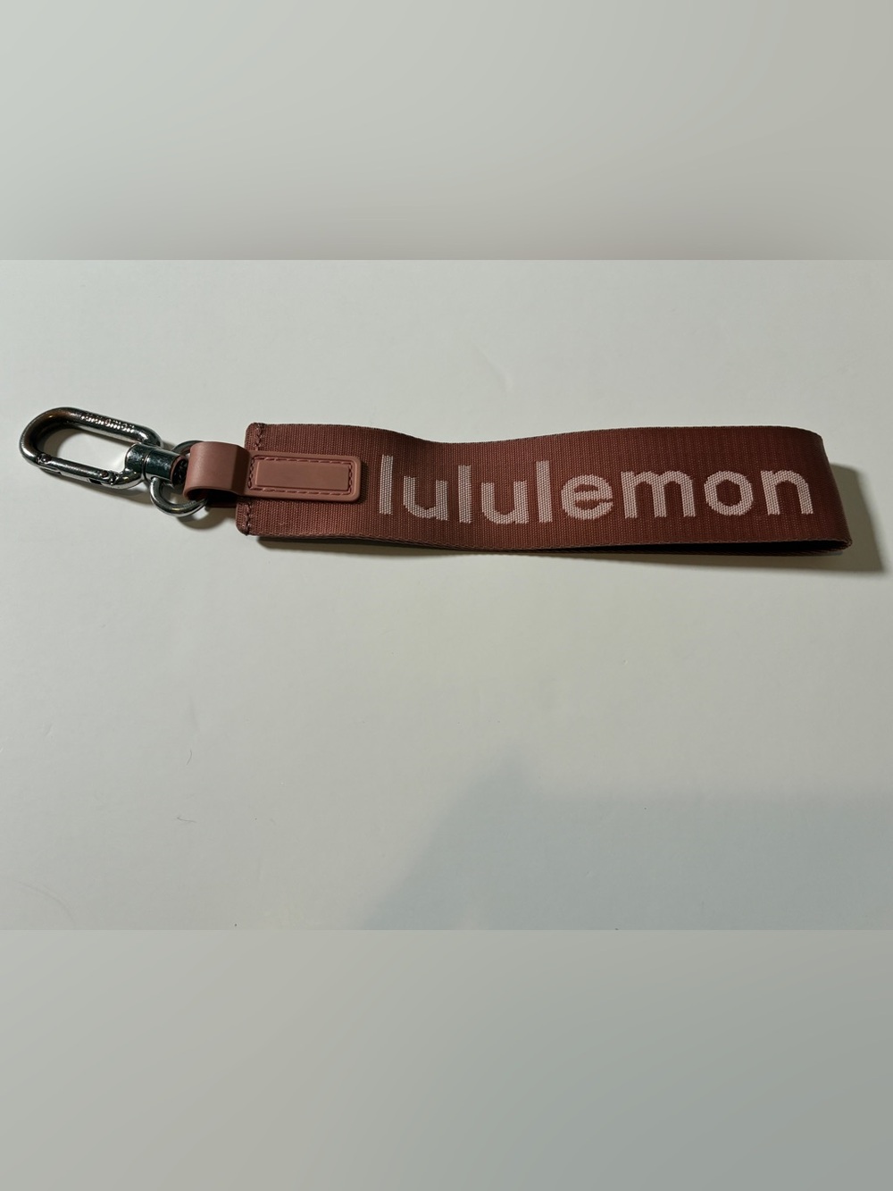 Lululemon Never Lost Keychain - Red Clay/Rockwood